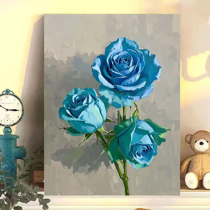 Minimalist DIY Floral Oil Painting Kit - Stress Relieving Decorative Art