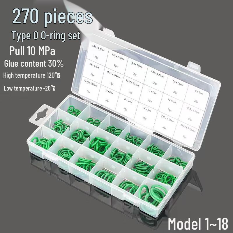 

270-Piece High-Temperature O-Ring Seal Kit CN plug (adapter included)