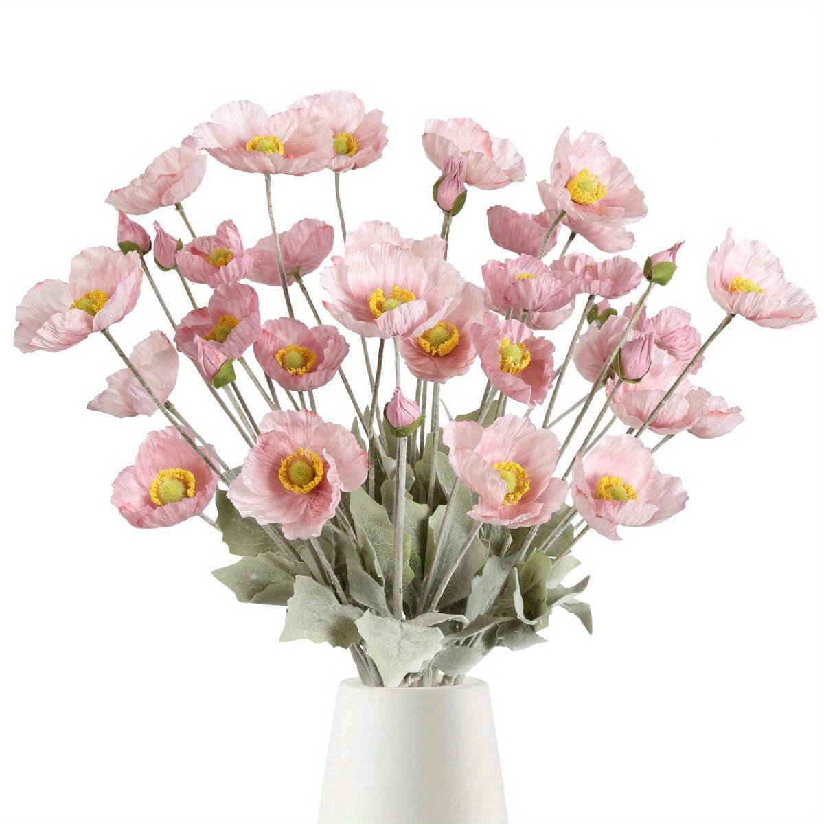 

8 шт. искусственных маков, шелковые цветы мака, искусственные цветы, маковые растения, искусственные цветы оптом для украшения дома, цветочная композиция, свадебный букет коралл розовый