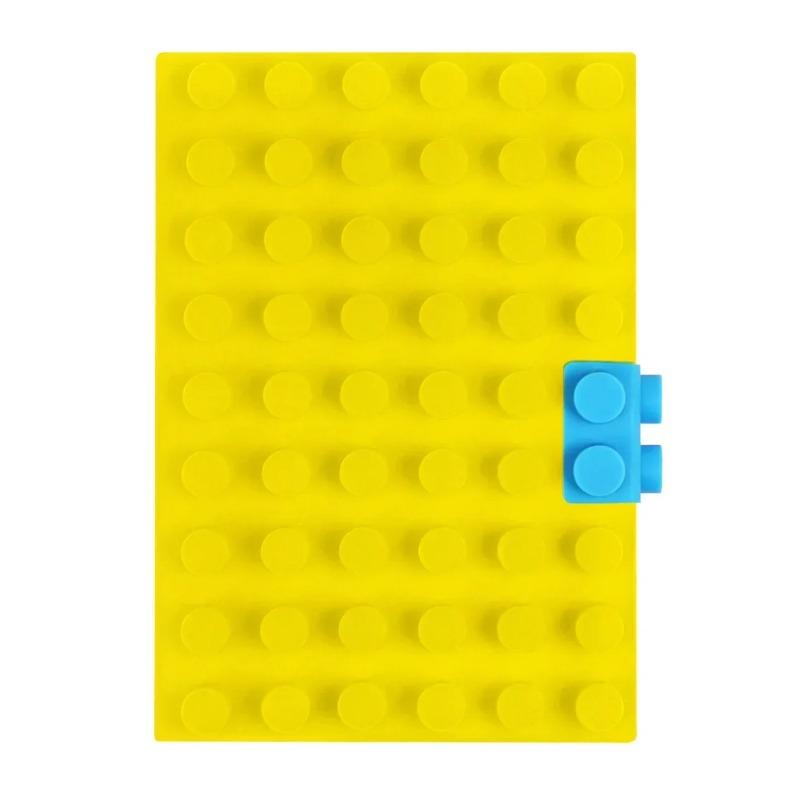 Kreative Spaß Candy Farbe Bausteine Weiche Silikon Shell Notebook Nette Student Schreibwaren Zeitschriften Buch Büro Zubehör