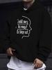 Men'S Casual Versatile Style Fashionable Hooded Sweatshirt, New Design That Is Different, Print with a Print Pattern On The Sweatshirt Showing a Easy