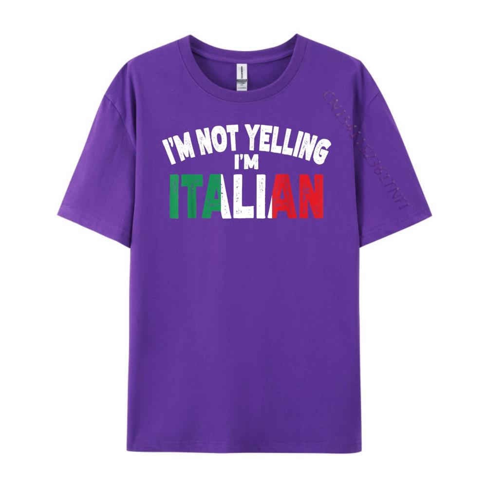 Ich schreie nicht, ich bin Italiener Lustiges italienisches Erbe Geschenk Luxus Designer WEICH Harajuku Übergroß Normal