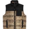 Coach FW22 Logo Full Print Color Block Zipper Sleeveless Vest Men vests Gold CF881-T5O