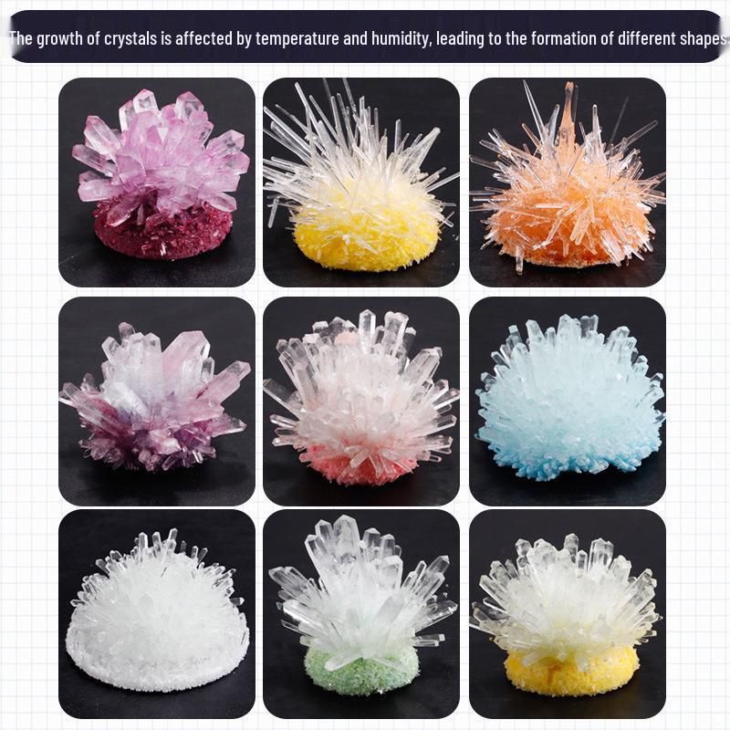 Kids' Crystal Growing Science Kit: DIY Educational Toy for Crafting Crystals