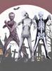 Halloween Skeleton Bodysuit Costume - Spooky Skull Jumpsuit for Adults Kids Cosplay Party, Funny Horror Skeleton Print Fancy Dress