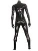 Sexy Zentai Faux Latex Leather Hollow Out Breast Jumpsuit Wetlook Exotic Cosplay Full Body Bodysuit Elastic Shaping Tights