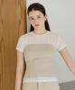 YUPPE Wave Knit Bustier_Beige