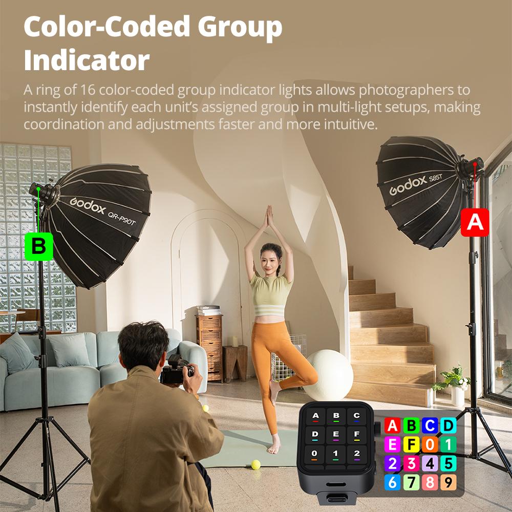 Godox AD100ProII 100Ws 1/8000s HSS TTL Mode Strobe Pocket Flash for Portrait Photography with 1.5s Recycle Time HD Color Screen