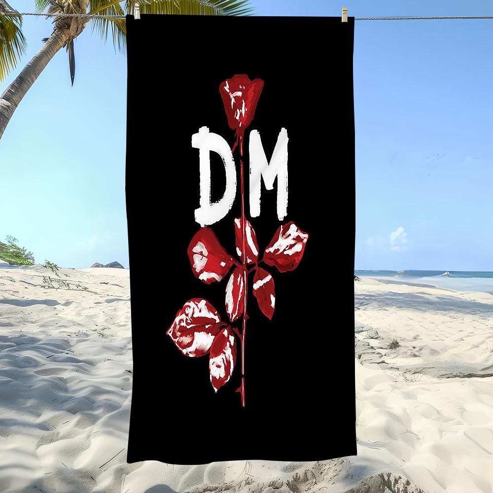 Towel Beach Blanket Thin Towels Depeche Albums Mode Lightweight Travel Camping Pool