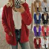 Cozy Plus Size Women Bear Coat Fleece Jacket Perfect For Chilly Autumn Days
