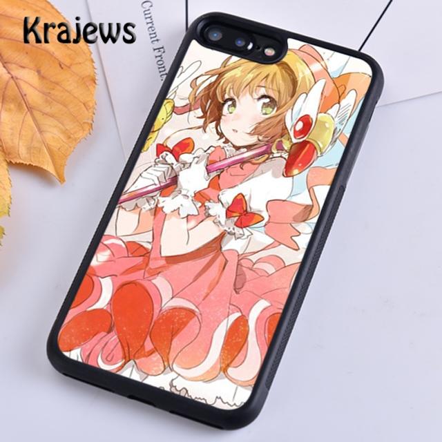 

Мягкий чехол для телефона Krajews Card Captor Sakura для iPhone 14 5 6s 7 8 plus X XR XS 11 12 13 pro max Samsung S21 S22 ultra Plus Samsung S22ultra