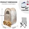Portable Sauna Tent Steamer Personal Home Steam Sauna Set Full Body SPA Fumigation Sauna Box Kit