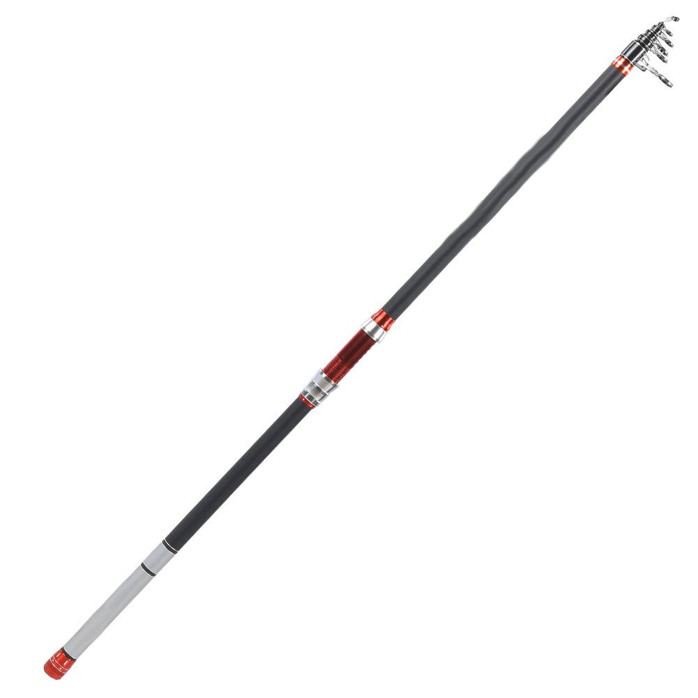 Carbon Superhard Telescopic Fishing Rod Portable Long Shot Fishers Tackle (5.4m)