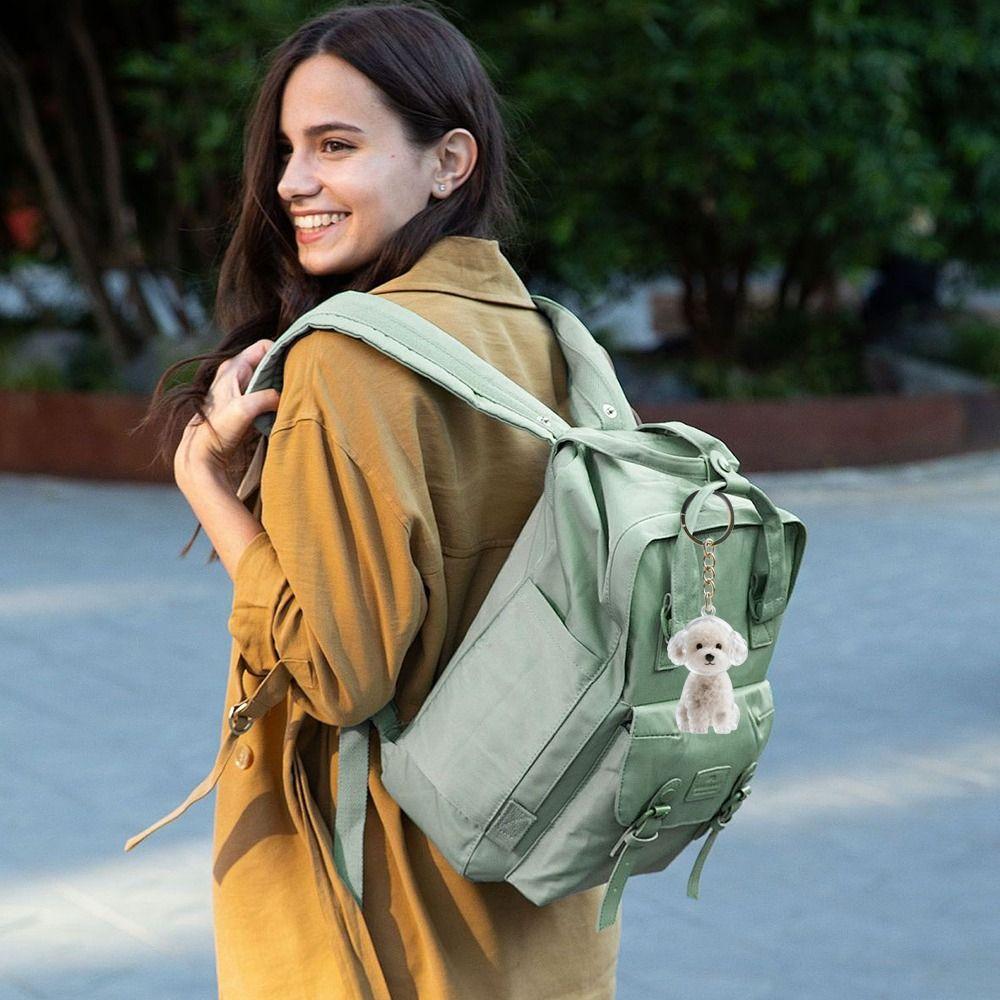 Fur Storage Capsule Portable Souvenirs Keychain Dog Shape Keychain  Memorial Souvenirs