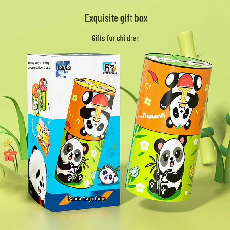 Panda 3D Geometry Folding Rubik's Cube - Versatile Educational Toy for Kids