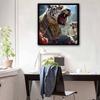 New Arrival 5D DIY Full Circle Diamond Painting "Tiger Roar" Embroidery Cross Stitch Home Decor Gift