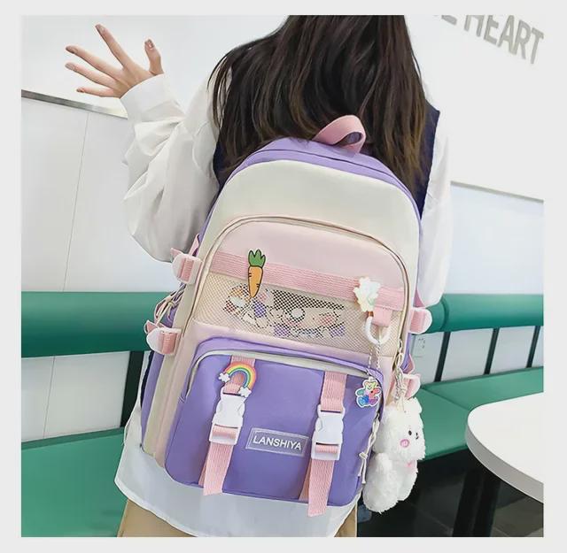 Uroczy Wodoodporny Zestaw Plecaka dla Dzieci, Klasy 3-6: 5-częściowy lekki tornister szkolny