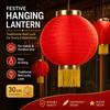 Cloth Festive Lantern Round Shape Hanging Lantern Chinese Lantern  for Wedding Party Decorations