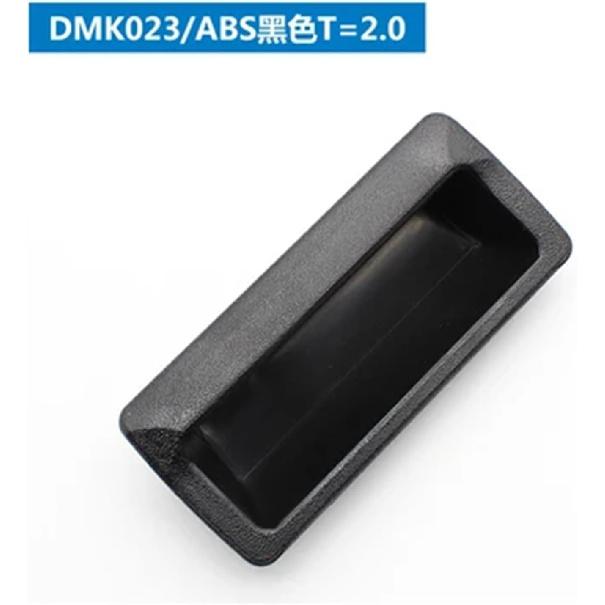 Large Plastic Concealed Handle Iron Concealed Handle Filing Cabinet Door Handle Steel Cabinet Door Locker Handle 1Pcs(Black T 2.0MM)