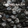 Four-Eye Min Resin Buttons Imitation Shell Knitted Cardigan Shirt Sleeve Collar Buttons Black Beige Clothing Accessories