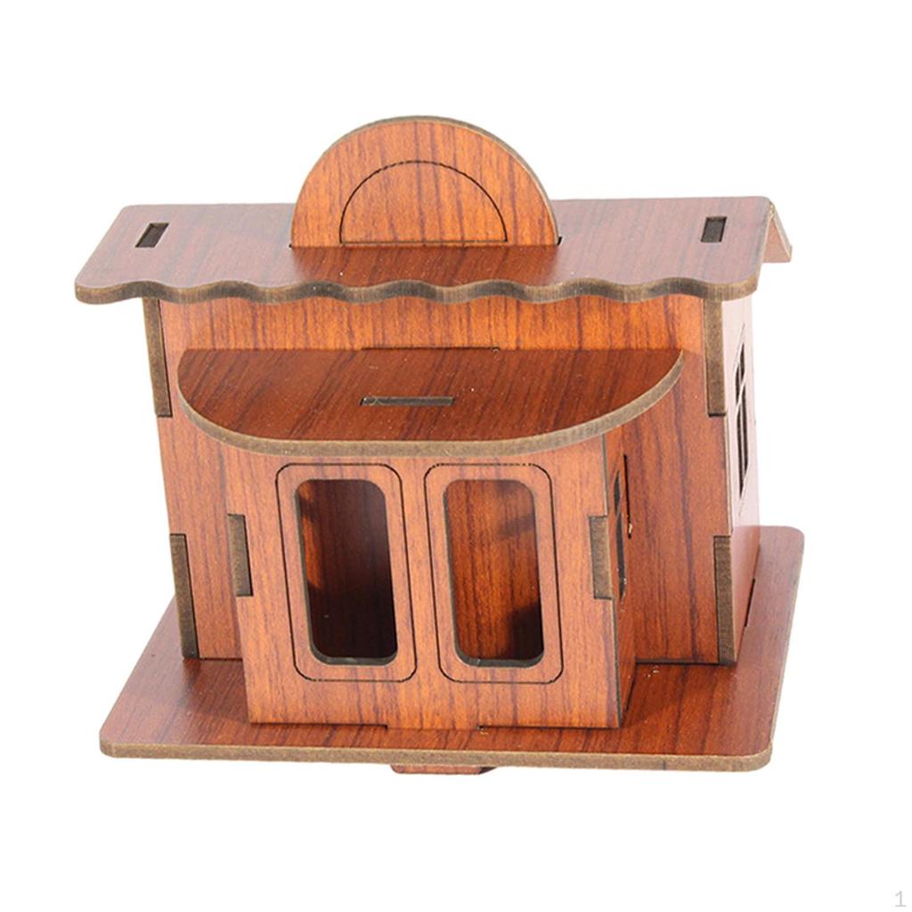 3D Puzzle Architecture Cabin Building DIY Kits Brain Teaser Kids Construction Toy Education