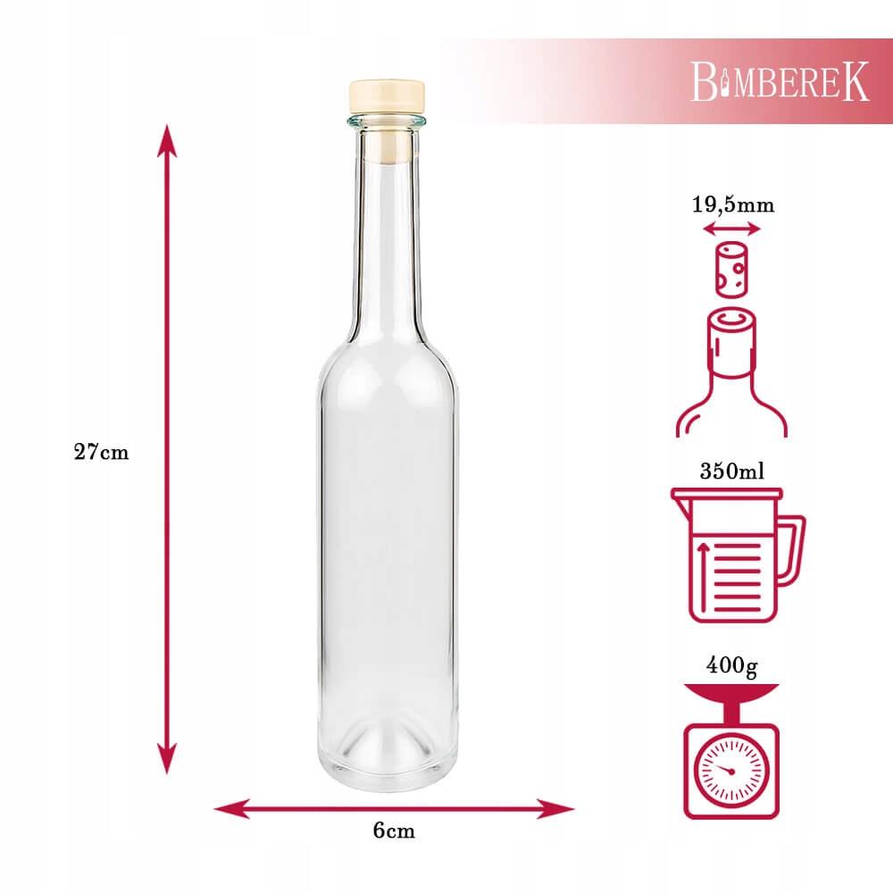 FENICE Bottle 350ml FOR LIQUEURS, OLIVE OIL, JUICE, WINE, LIQUEUR, SYRUP, GIFT
