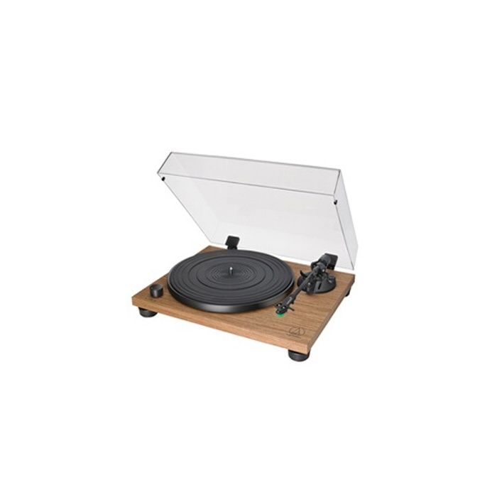 Platine vinyle - audio technica - at-lpw40wn - noyer - 33 1/3 et 45 tr/min - haute-fidélité