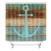 Anchor 3D Digital Printing Bathroom Four-Piece Shower Curtain Curtain