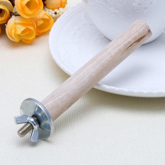 Papoušek, tlapka, dřevěný stojan, hračka, andulka, křeček, větev, bidýlka, tyč do ptačí klece