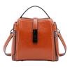 Leather women's bag messenger bag women's new retro versatile shoulder bag commuter handbag