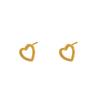Fashion Small Stud Earrings Personalized Versatile Stainless Steel Earrings Love 316 Material Hollow Pattern Stud Earrings Women