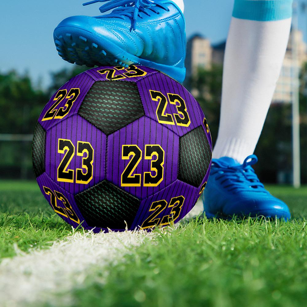 1pc Miami Messi and LeBron James  Football Soccer Ball Size 5 Indoor Soccer Ball Fashion Colorful  Backyard Game -Great For Sports Fans Gift