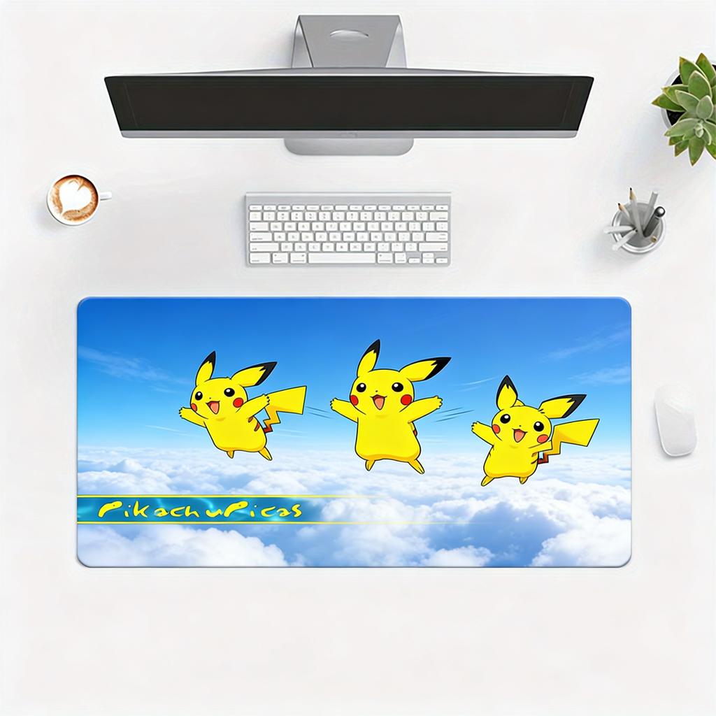 Pokemon Pikachu Pichu Brothers Ocean Scene Anime Extended Gaming Mouse Pad Large Desk Mat for PC Laptop