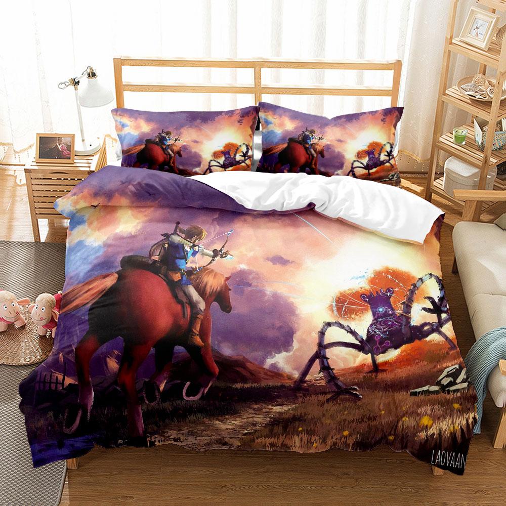 Children Duvet Cover Set King Queen Double Full Twin Single Size Link Bed Linen Set