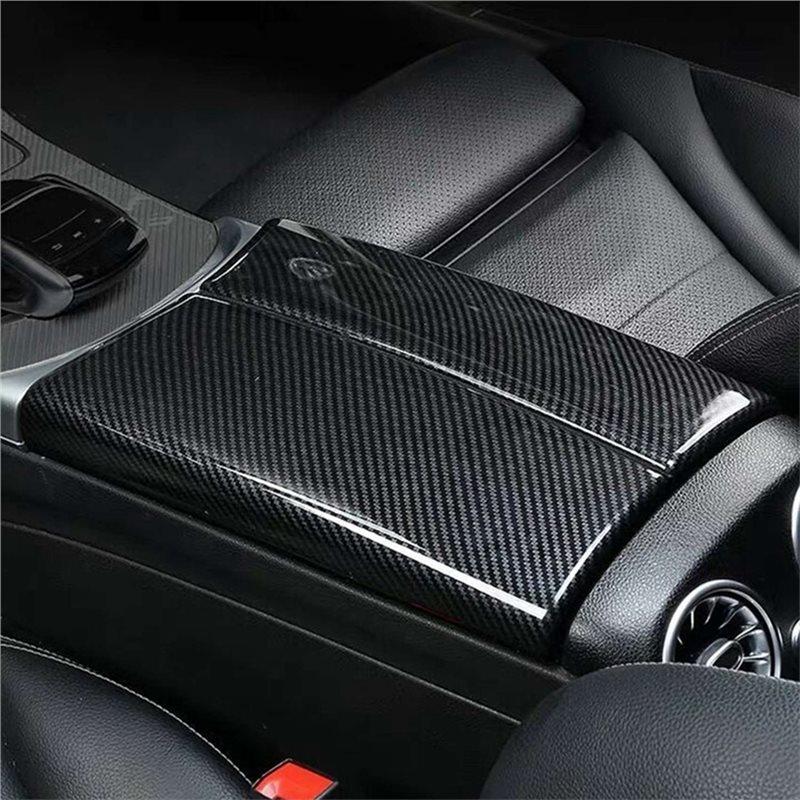 For C-Class W205 15-21 X253 GLC250 16-22 1 Pair Car Center Console Armrest Box Trim Panel Storage Box Cover