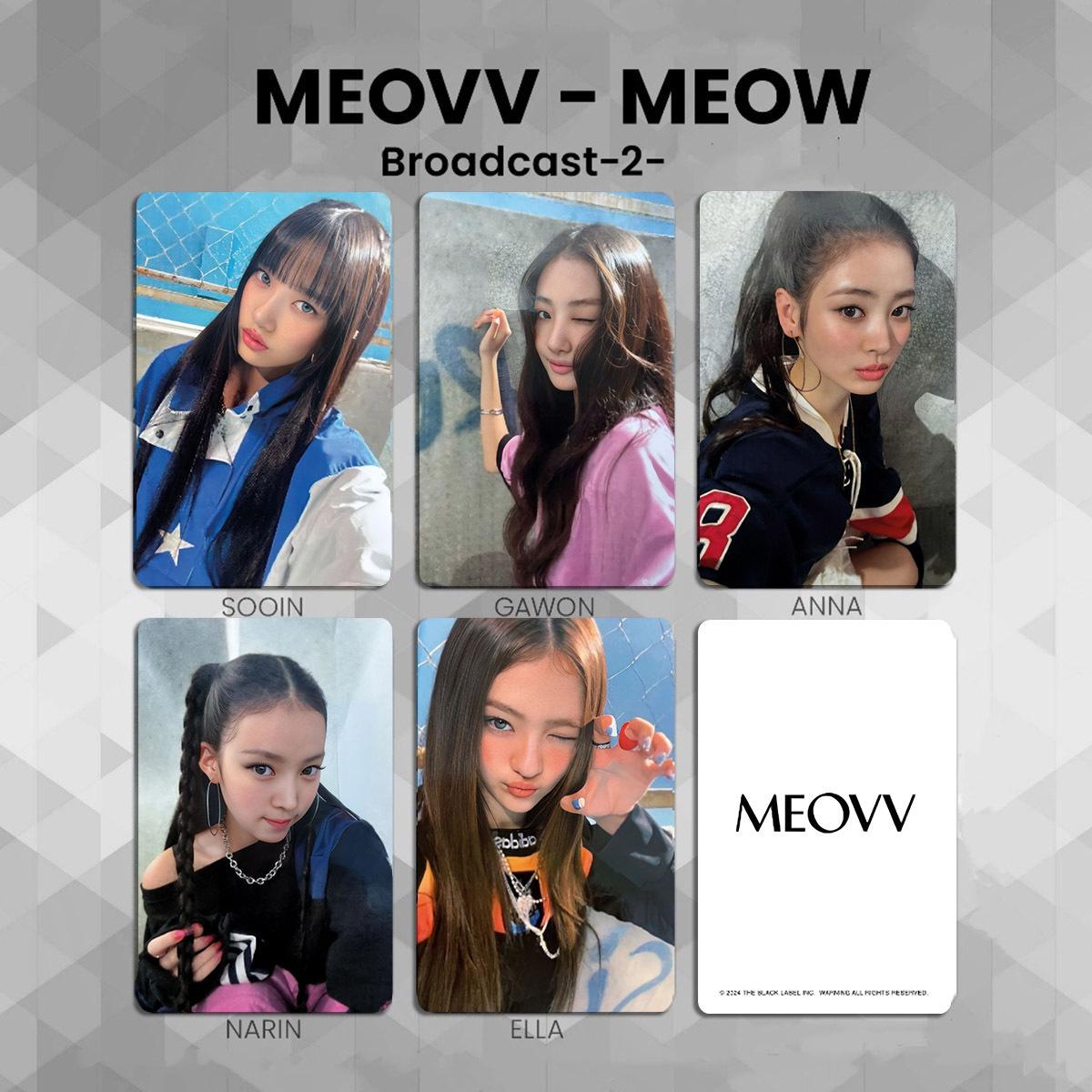MEOVV Mini-Gesangsperformance Pop-Up-Album - MEOW Special NPOP Premium-Karte gray