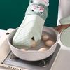 Thickened Silicone Heat-Resistant Baking Gloves: High-Temperature Anti-Scald Kitchen Gloves