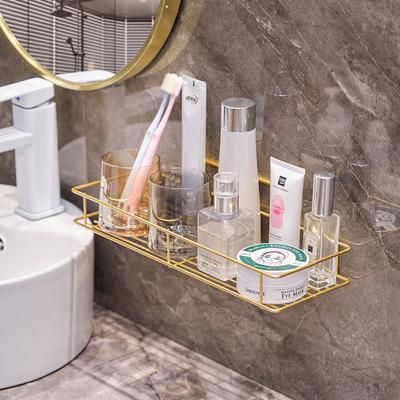 Badezimmer Regal Gold Dusche Shampoo Seife Kosmetik Regal Lagerung Organizer Rack Halter Edelstahl Badezimmer Hardware