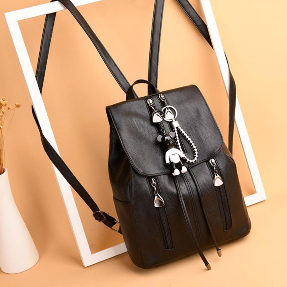 PU Leather Women Backpacks Drawstring School Bag Teenage Girls Shoulder Bag