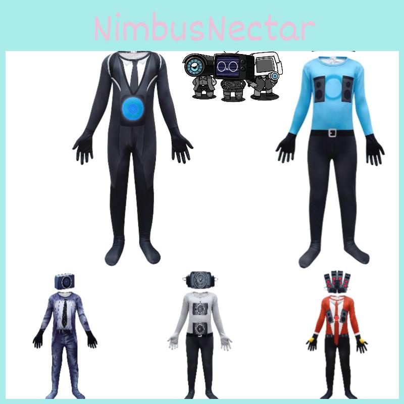 New Arrival Cartoon Tv Toilet Man Cosplay Bodysuit For Kids 4713
