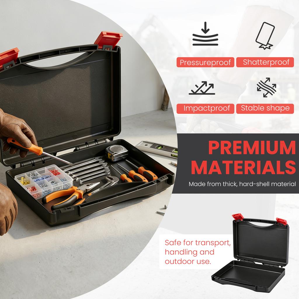 Hardware Tool Box Equipment Accessories Repair Tool Storage Box Plastic Waterproof Multi-function Hard Carry Case Organizer