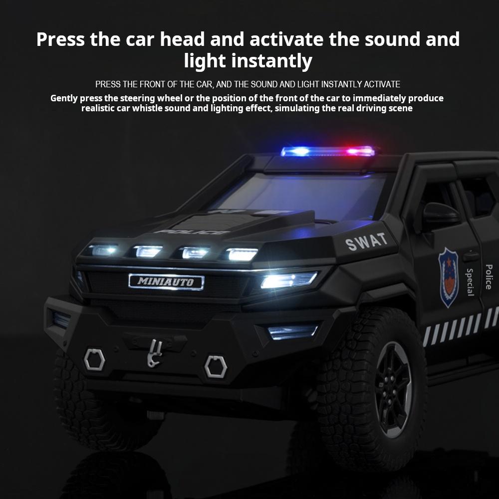 1:24 Scale Rezvani Avenger Simulation Alloy Armored Vehicle Model SWAT Collect Ornament Children Birthday Gift Recommend