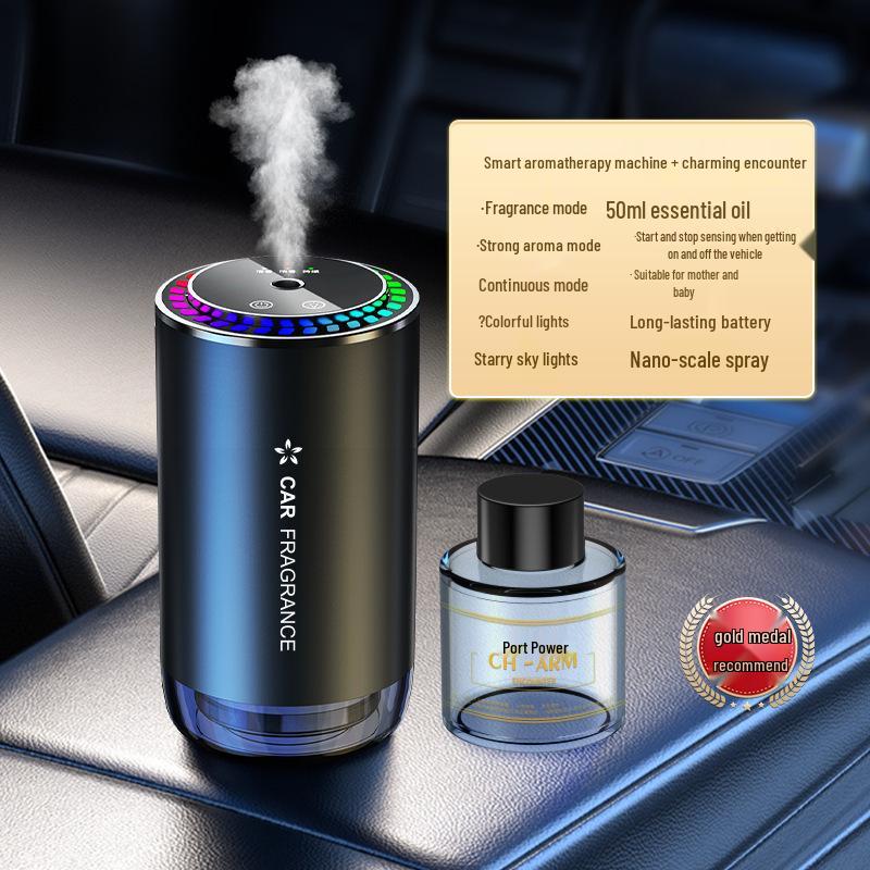 Starry Sky Car Odor Eliminator: Smart Sound-Activated Aroma Diffuser with Ambient Light