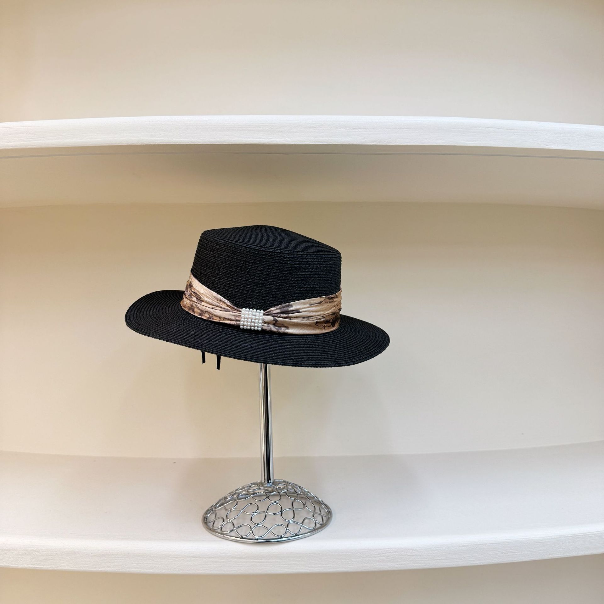 

JYL TS DIY Ribbon Flat Hat Women Summer Beach Sun Protection Hat Cotton 1222Mao12643 супер-розовый