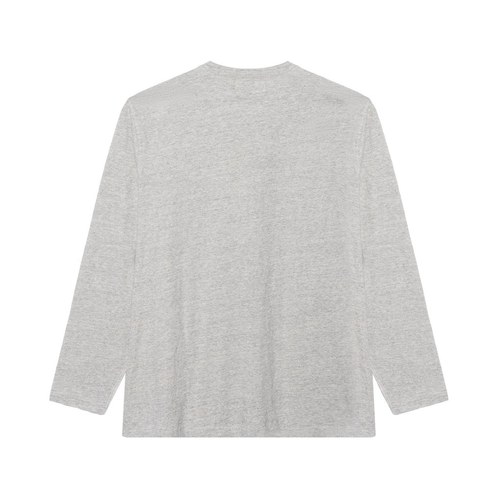 Polo Ralph Lauren Ss23 Logo Embroidered Button Crew Neck Long Sleeve T-Shirt Men Tops Gray MNPOTSH16820076-020