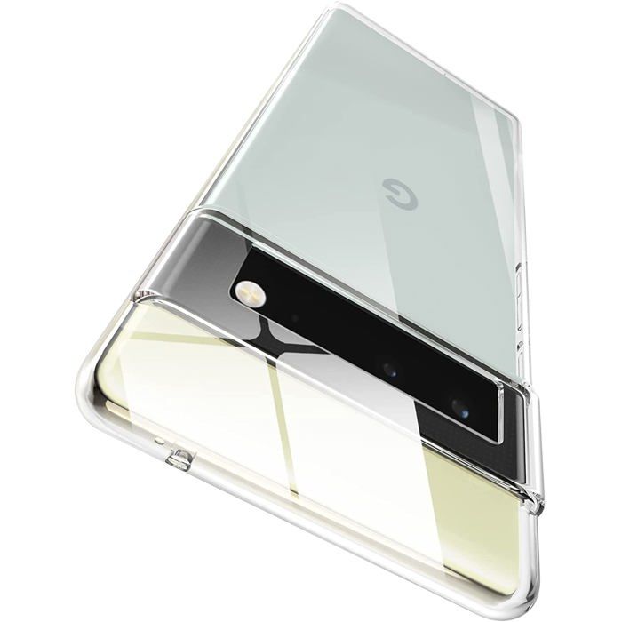 Coque et tour de cou pour Google Pixel 6 - TPU Souple Transparent Cordon Noir réglable Phonillico®