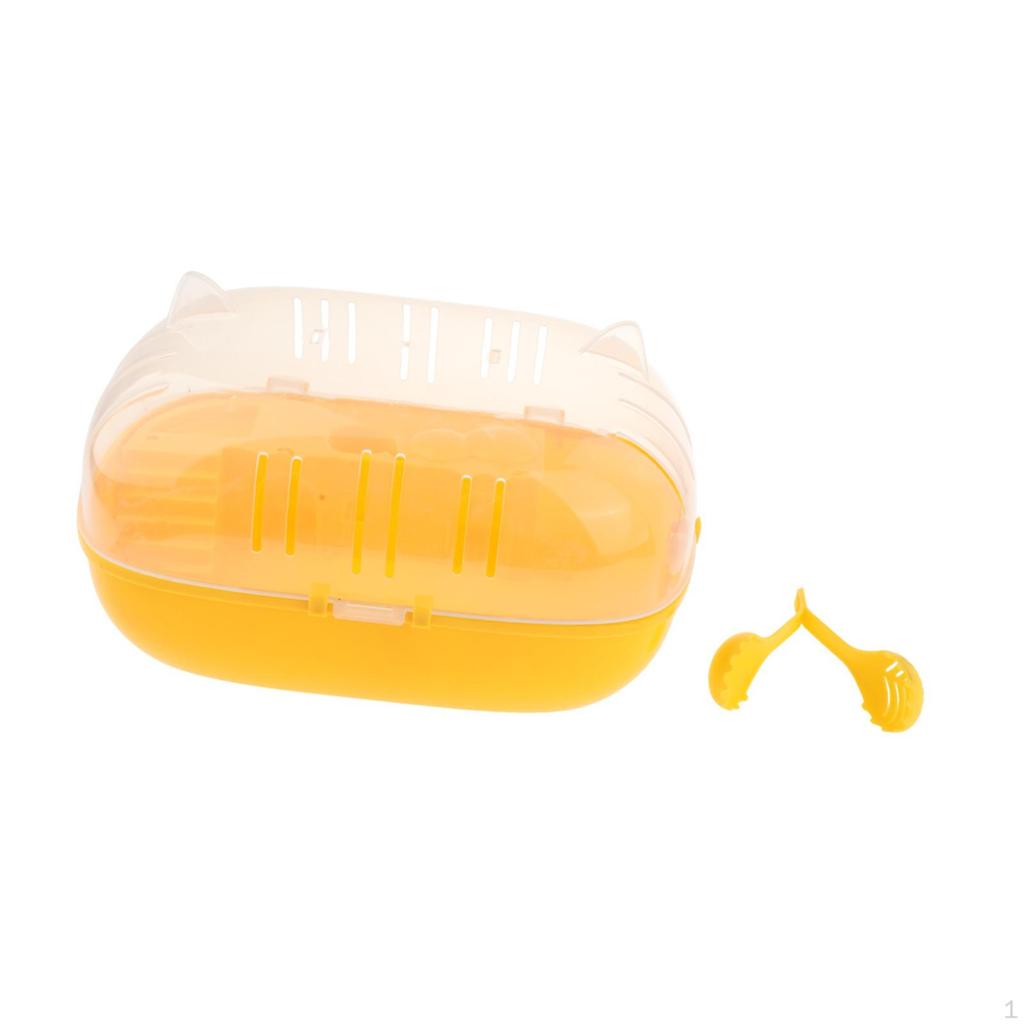 Hamster Cage, Transparent Large, Comfortable, Small Animal Outdoor Chinchillas Carry Case for