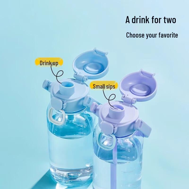 HAERS 720ml Portable Sports Water Bottle with Straw