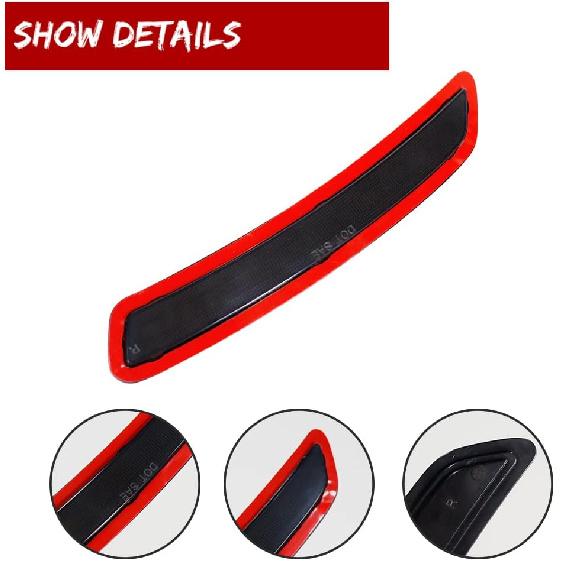 For 2020 2021 2022 Toyota GR Supra Front Bumper Fender Side Marker Reflectors Smoked Lens