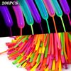 200 Pieces Neon Glow Blacklight Reactive Fluorescent Long Twisting Balloons for DIY Animals Twisting Glow Party Birthday Party Decoration